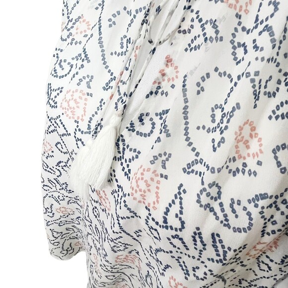 Ulla Johnson NWT Dunia Blouse Women’s Size 0 Silk Floral Cold Shoulder Ruffle - Picture 8 of 12